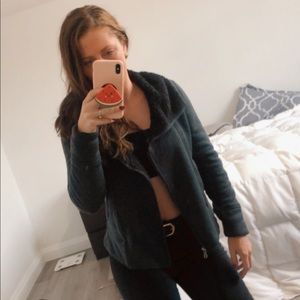Charcoal Prana Sherpa Bomber